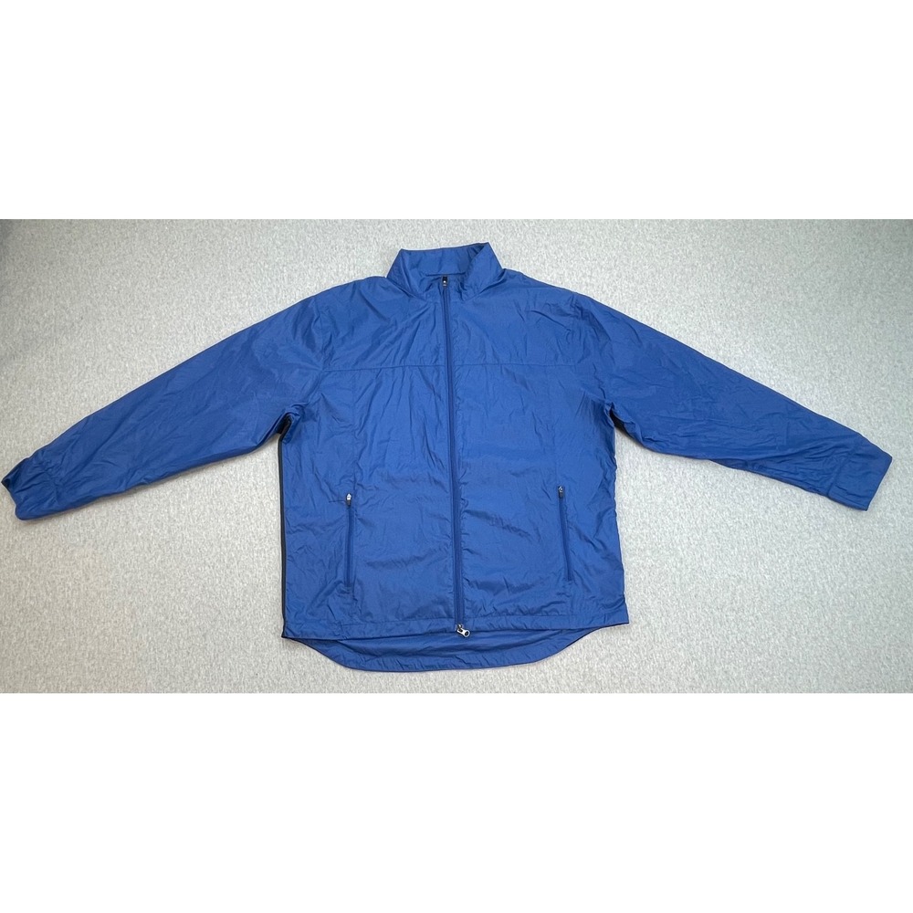 Callaway Jacket Mens XL Blue Performance Waterproof Full Zip Mock Neck